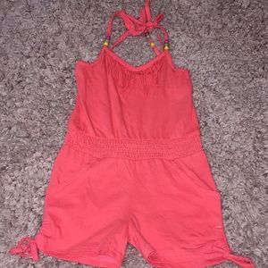 Orange 🍊 romper with fringe